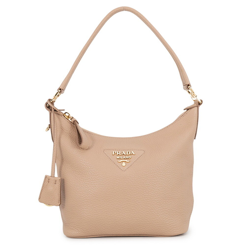 Prada shoulder bag, Vitello Daino leather, PRADA handbag,